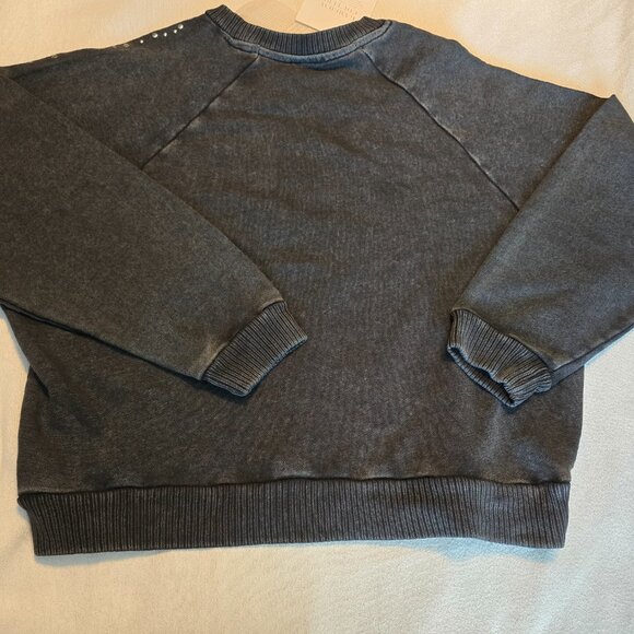 Gameday Couture WKU Large L NWT Cropped Charcoal Studded Pullover Sweatshirt NEW - Picture 12 of 15